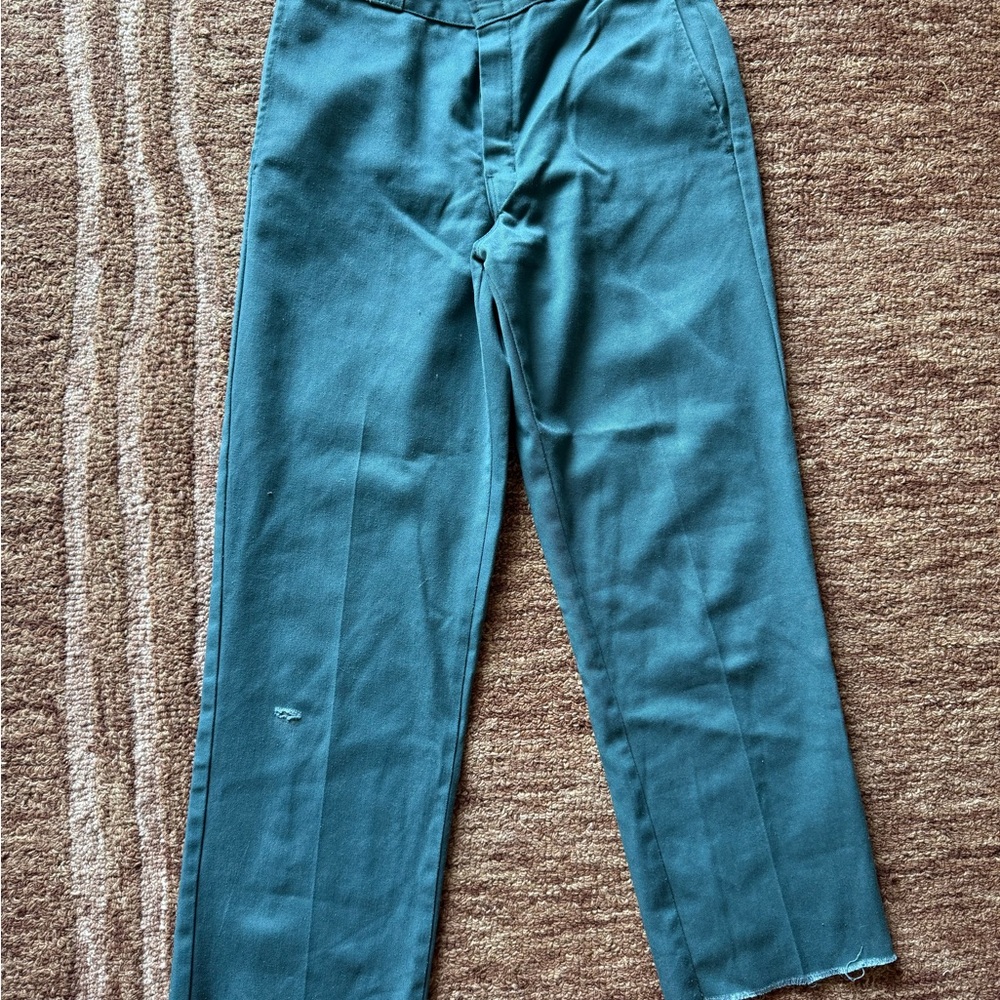 Dickies Teal Straight-Leg Work Pants